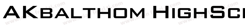 AKbalthom HighSchool Frame Regular字体转换